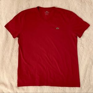 NWOT! Men’s Lacoste v-neck tee